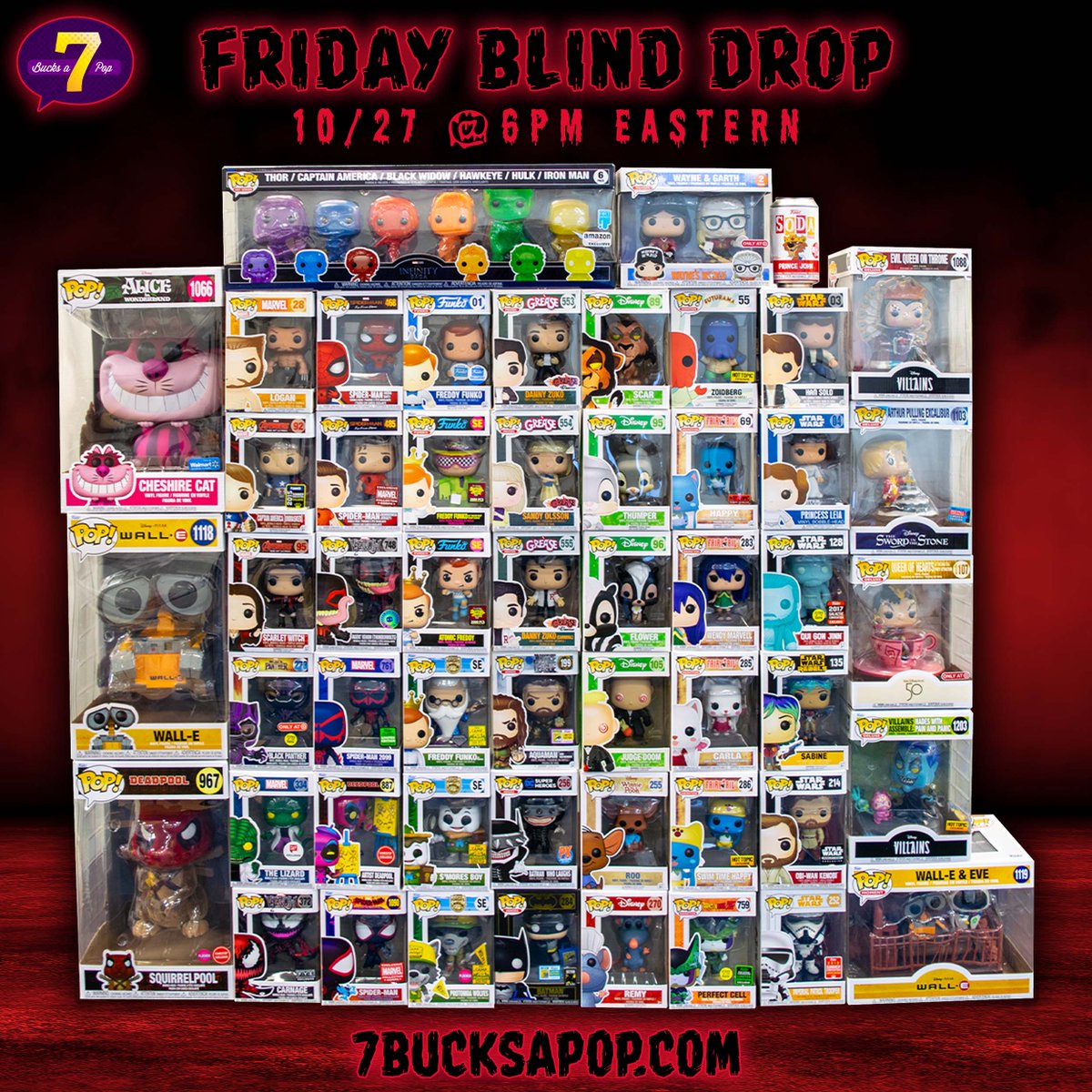 It's time for that FUN Friday reveal time! How did everyone do? 7bucksapop.com/collections/ne… Don't forget about our #FNAF #7BAPSignatureSeries dropping TOMORROW! Plus our #Whatnot stream starts at 7pm Eastern! 7bucksapop.com/collections/7b… #7BucksAPop #7BAP #Funko