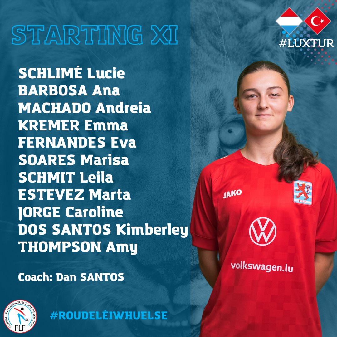 flf_lu's tweet photo. TEAM NEWS📋🔴🦁
#RoudeLéiwHuelSe #RoutLéiwinnen #LUXTUR https://t.co/Psjm3rVugc