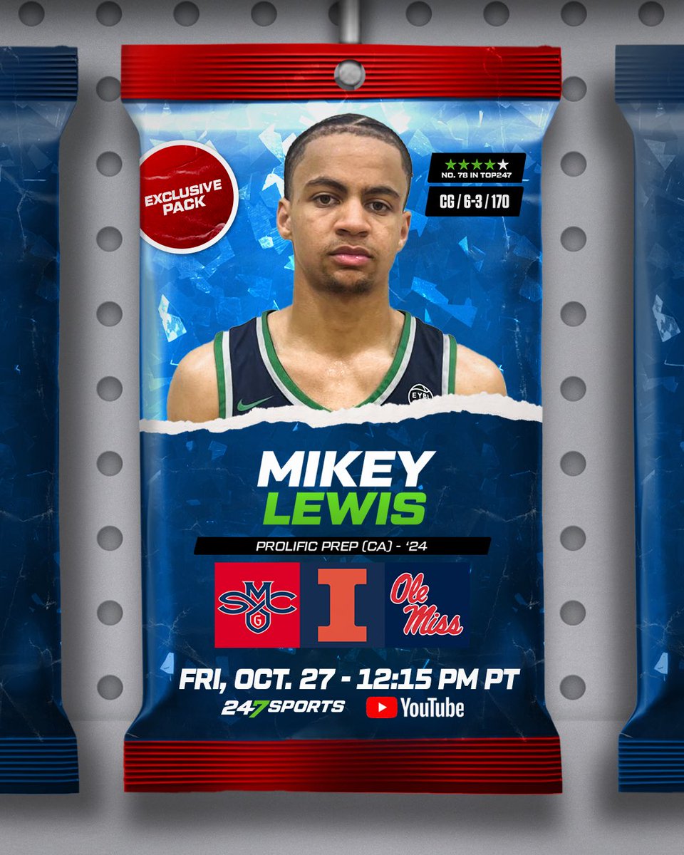 LIVE COMMITMENT ALERT 🚨

4-star CG Mikey Lewis is announcing his college commitment on 247Sports

Lewis is the No. 78 overall ranked prospect in 2024 class

@MikeyLewis05 x #CommitHQ

📺: youtube.com/live/AJMpyLHqN…