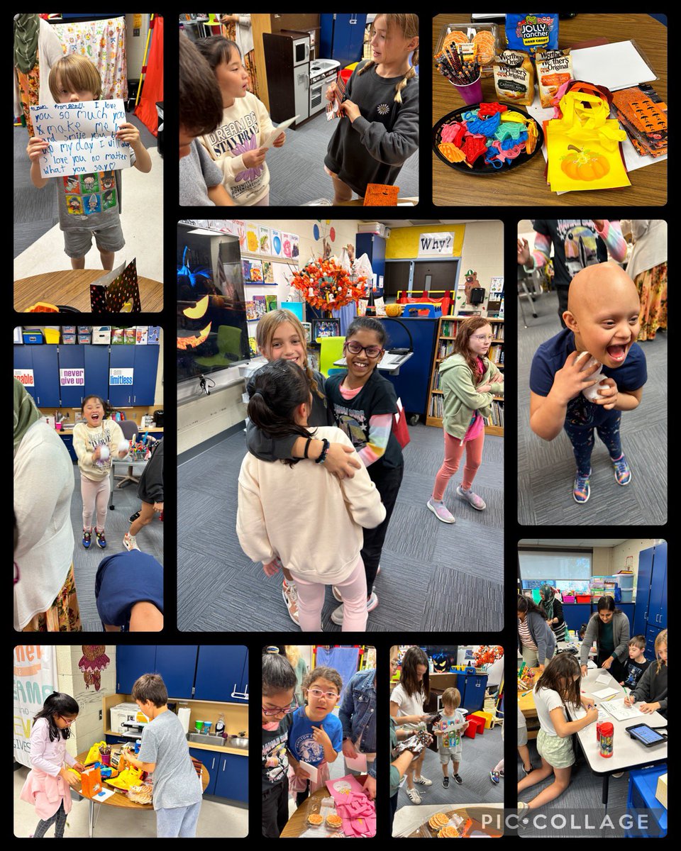 room8msro's tweet photo. Room 8 hosted our first Kind Kids Club of the year today!  We made Halloween treat bags for our cooks, bus drivers and custodians. 🎃 So thankful for all of these amazing people! This is part of our year long service project!
@Recker_Hamilton 
@troyschools https://t.co/P18WoGlg8Y
