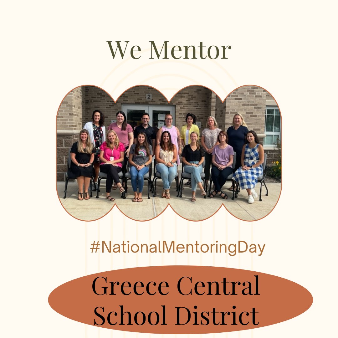 Today is National Mentoring Day! Thank you to all of the @GreeceCentral @GreeceTeachers mentors! #NationalMentoringDay