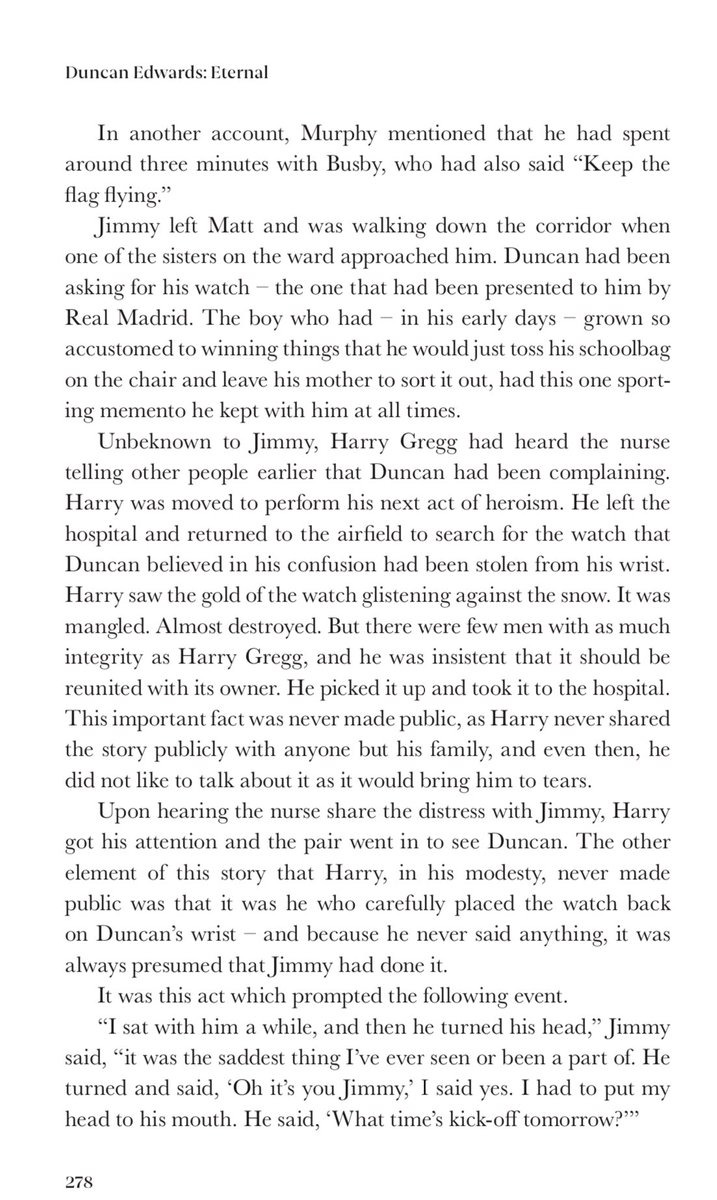 WayneSBarton's tweet image. It is the birthday of the late Harry Gregg.

He took this secret of his extra heroic &amp;amp; noble bravery in Munich to his grave (outside of his family) because he was embarrassed by the praise.

His family shared it with me to write in Eternal.

Warning - it’s an emotional one.