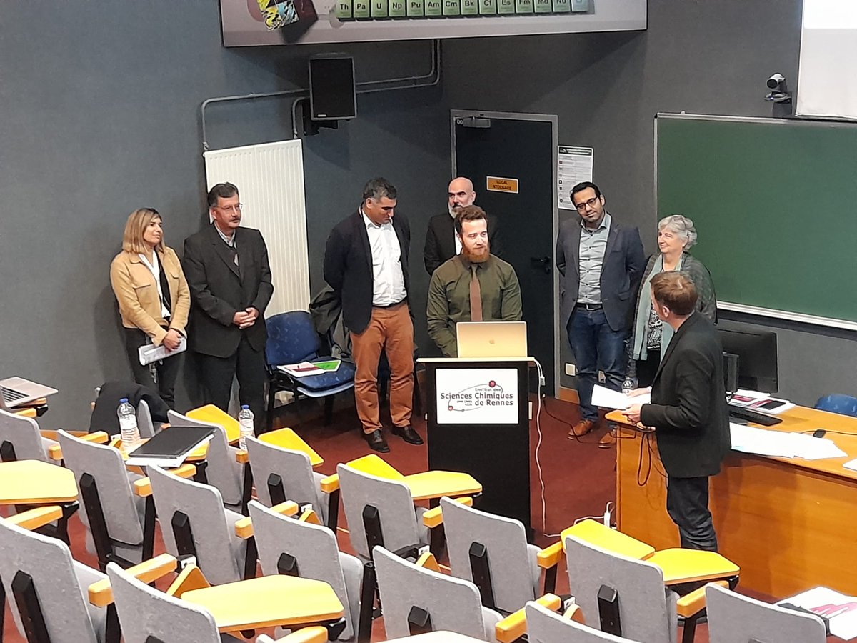 Very well done Dr Bruno Cucco! Congratulations, and all the best for your future adventures! Many thanks to all the members of the jury @Regis__Gautier, ML Doublet, L Tsetseris, L Reining, @miliba01 and of course, the partner in crime @MikaKepenekian! @theochem_ISCR @chimie_ISCR