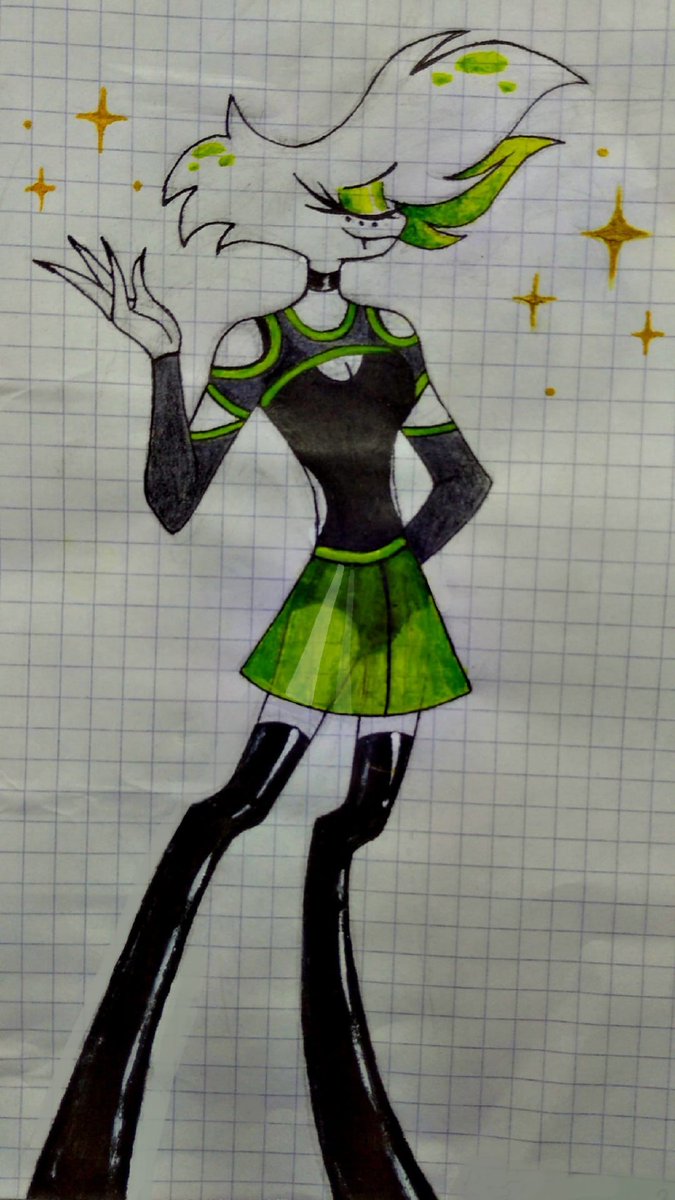 Karitcaa's tweet photo. FASHION 🖤💚🖤
#HazbinHotel #HazbinHotelFanart #hazbinhotelart #hazbinhotelangeldust #angeldust #angeldustfanart #vivziepop https://t.co/z4wyfpEZEM