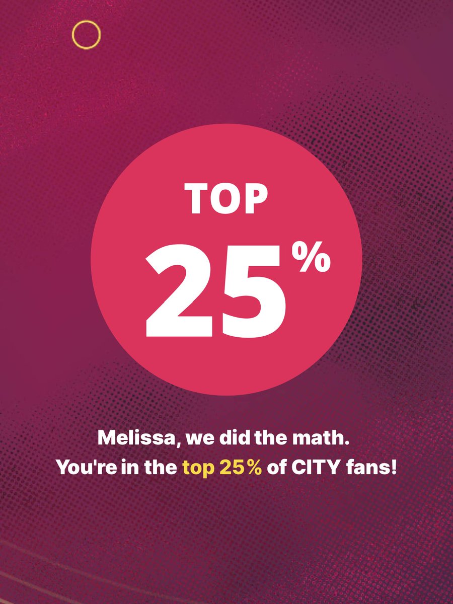 MelForCity's tweet photo. I’m #AllForCITY! Check out my 2023 #CITYReplay. Get yours in the CITY app. I’LL TAKE THIS 😂 https://t.co/3WorQpXySQ