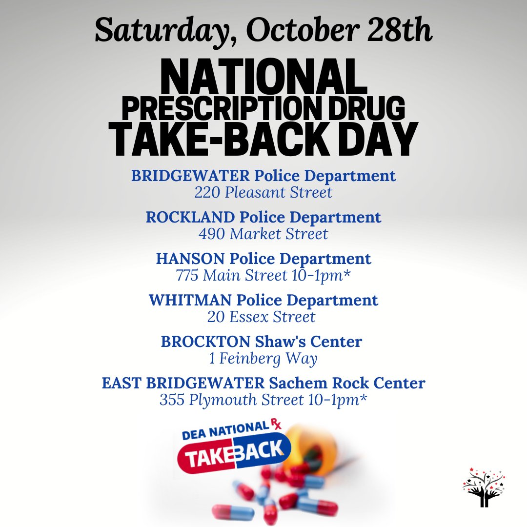 Tomorrow is National Rx Drug Take Back Day! Participate, by visiting your local take-back event and disposing of your unused/expired medications! #TakeBackDay