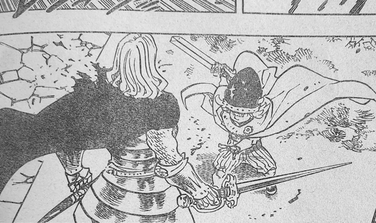 SIRGALVAO_12's tweet photo. #Spoiler 

 Percival não é filho de Ironside. Nem irmão de Diodora e nem sobrinho do Mortlach 

#Mokushirokunoyonkishi #Chapter127 https://t.co/9PBTioCm2S