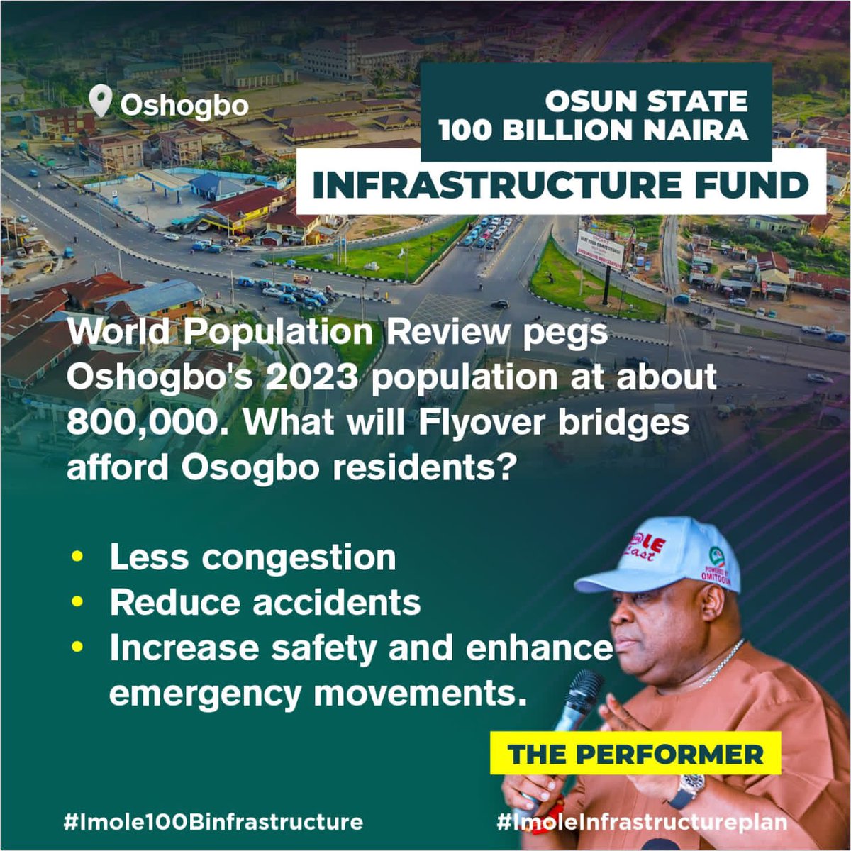 IsmailA79319832's tweet photo. Enhancing ACCESSIBILITY and INTERCONNECTIVITY through ROAD DUALIZATION and FLYOVER BRIDGES
*#ImoleInfrastructurePlan #Imole100BNInfrastructureFund #ImoleTanLosun #ImoleIsWorking*💡🎗️ https://t.co/3gcE7z4eNa