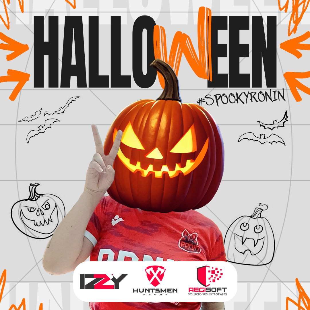 roninteamgg's tweet photo. En el mes mas tenebroso👻, prendete a los mejores contenidos de la mano de los mejores streamers del pais! Feliz Halloween! 🎃 🎃 🐈‍⬛🦇 
#SpookyRonin https://t.co/ITBAbspYlN
