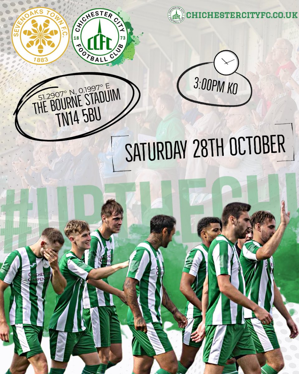 ChiCityFC's tweet image. An away day for the CITY!!!
⚔️@SevenoaksTownFC 
🕒 3:00PM
📍The Bourne Staduim
@IsthmianLeague 

#UPTHECHI 
#ChiCityFC