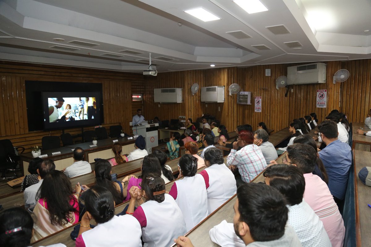 SJHDELHI's tweet photo. Dept of Radiology &amp; IR successfully organized an event &amp; live simulation hands on workshop, with a theme of “Together we are #GreaterthanStroke”. Dr Vandana Talwar MS, all Addl MS graced the occasion &amp; emphasized the importance of early diagnosis &amp; team work in stroke management. https://t.co/b9nReuJJ9z