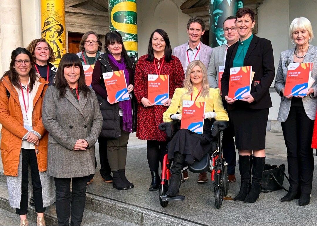 SenPaulineTully's tweet photo. Delighted to host @debraireland in Leinster House to launch their new 'Life with EB in Ireland' report: 
https://t.co/vt8QYkplmt https://t.co/2cdZcOifTN