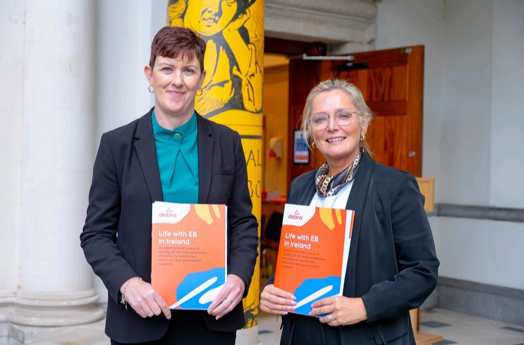SenPaulineTully's tweet photo. Delighted to host @debraireland in Leinster House to launch their new 'Life with EB in Ireland' report: 
https://t.co/vt8QYkplmt https://t.co/2cdZcOifTN