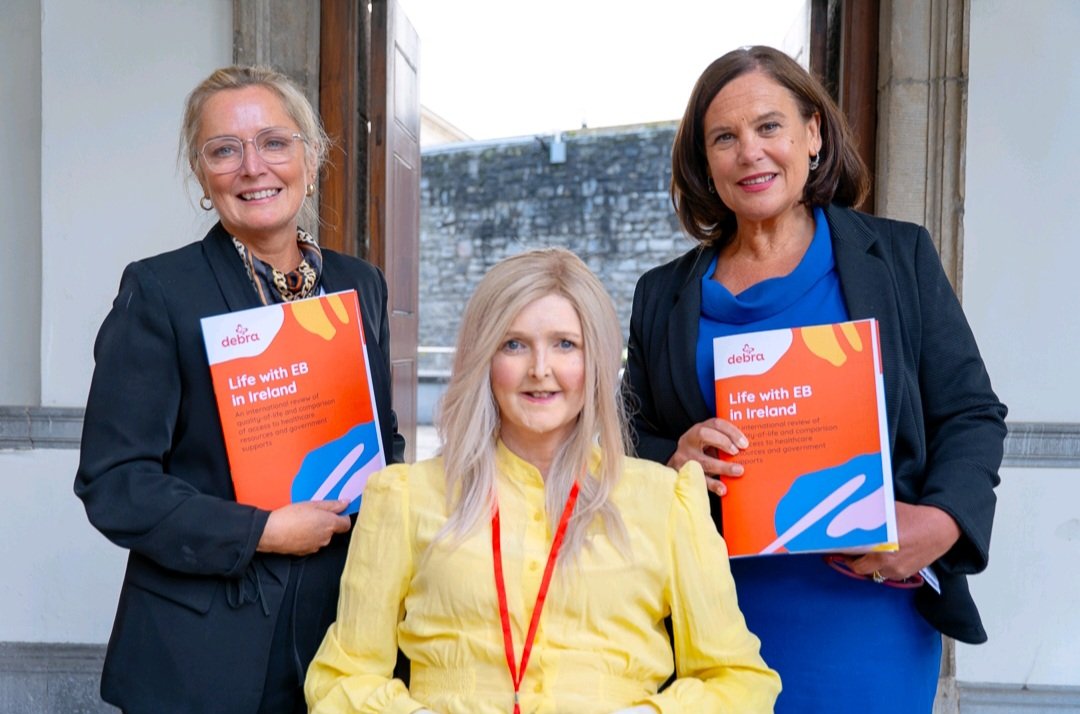 SenPaulineTully's tweet photo. Delighted to host @debraireland in Leinster House to launch their new 'Life with EB in Ireland' report: 
https://t.co/vt8QYkplmt https://t.co/2cdZcOifTN