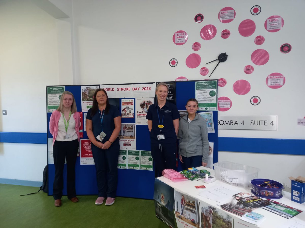 noracunningham's tweet photo. UHL stroke Services marking World Stroke day 2023. Together we are #GreaterThanStroke https://t.co/V7mRjvoA1k