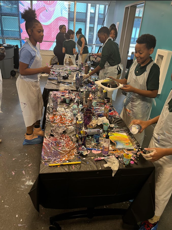 WashGlobalPCS's tweet image. On 10/17, our 6th grade students created fluid art pieces in math class. They used their understanding of ratios, measurement units, &amp;amp; percentages to calculate which medium to use &amp;amp; calculating the costs of the canvases &amp;amp; paint. They loved the look of their finished art pieces!