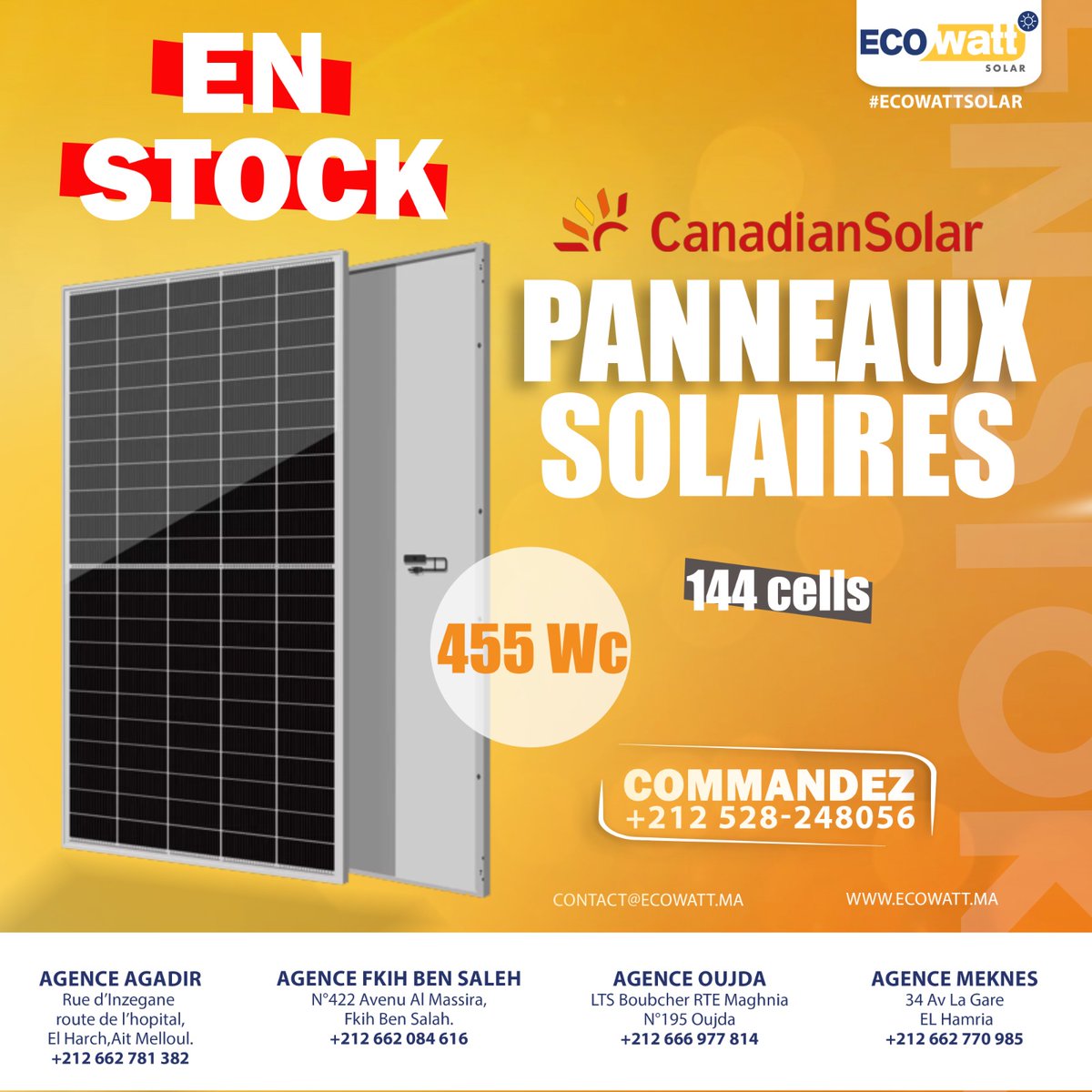 ecowattmaroc's tweet photo. Commandez votre quantité maintenant
📷 AGADIR - Ait MELLOUL : +212 662-781382
📷 FKIH BENSALEH : +212 666-955890
📷 OUJDA : +212 666-977814
📷 MEKNES : +212 662-770985 https://t.co/vkEgIh5wpJ