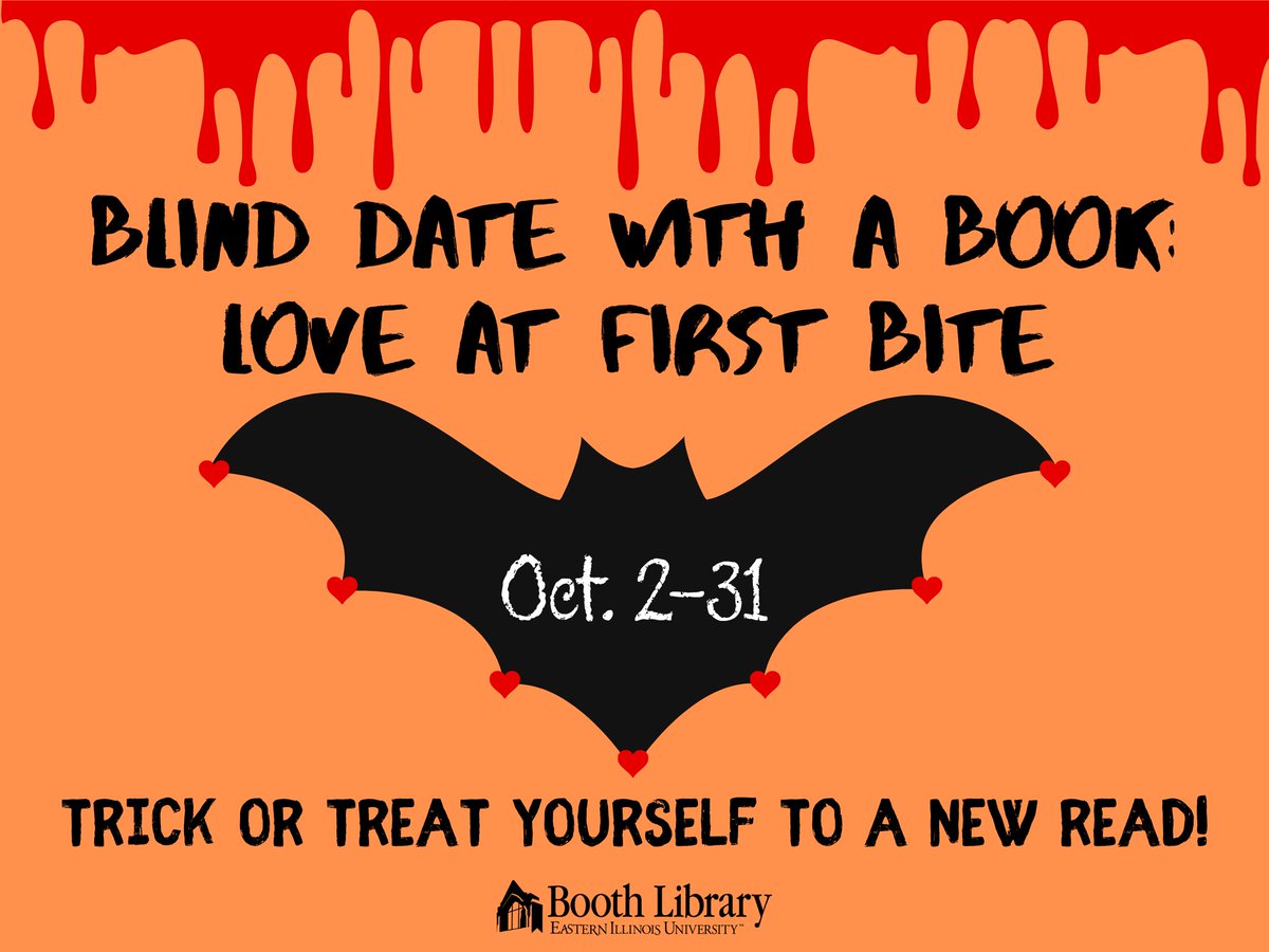 Booth Library, EIU (@boothlibrary) on Twitter photo Was your blind date GREAT? If you've read one of our Blind Date books, please remember to post your micro review and tag it #blinddateatbooth! Select your Blind Date book from our table display on the 3000 main aisle. #eiu <a href="/EIU_CollegeOfEd/">EIU's College of Education</a> <a href="/EIUCHHS/">College of Health and Human Services, EIU</a> @lumpkincollege <a href="/EIUGradSchool/">EIU Graduate School</a> Was your blind date GREAT? If you've read one of our Blind Date books, please remember to post your micro review and tag it #blinddateatbooth! Select your Blind Date book from our table display on the 3000 main aisle. #eiu <a href="/EIU_CollegeOfEd/">EIU's College of Education</a> <a href="/EIUCHHS/">College of Health and Human Services, EIU</a> @lumpkincollege <a href="/EIUGradSchool/">EIU Graduate School</a>