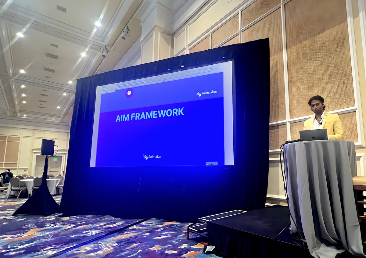 animakerhq's tweet image. Day 2 at DevLearn 2023 was a roaring success for team Animaker! 🎉✨ Our CEO's insightful talk on 'The Future of L&D Content Creation' was the cherry on top for the day. #DevLearn2023 #learninganddevelopment #techconference
