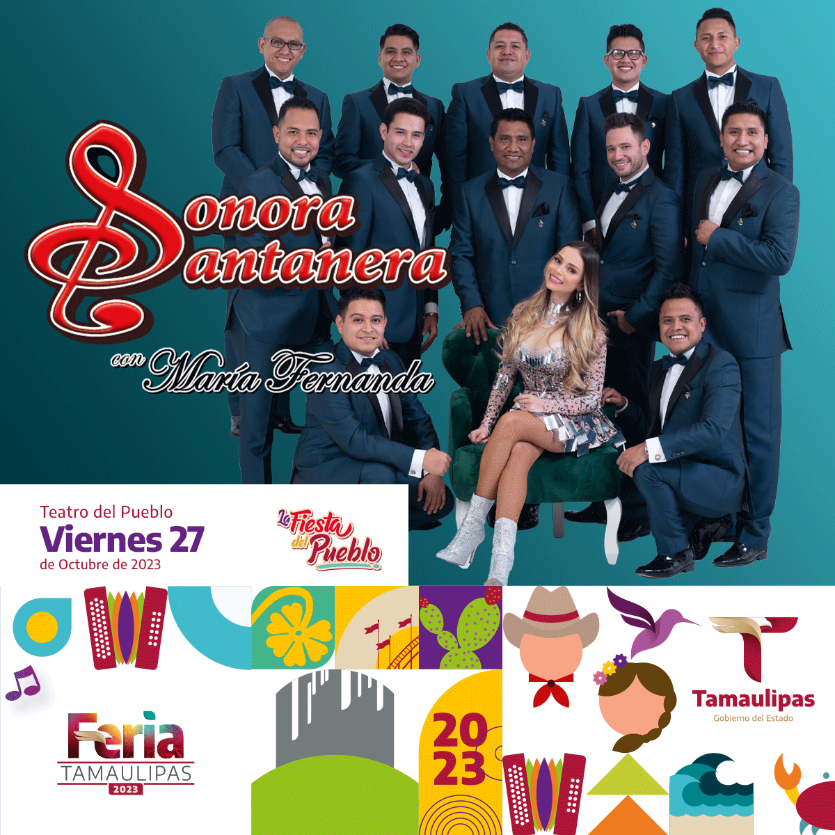 Nos vemos hoy en el Teatro del Pueblo de la #FeriaTamaulipas2023
Que no pare la diversión en la #FiestaDelPueblo.