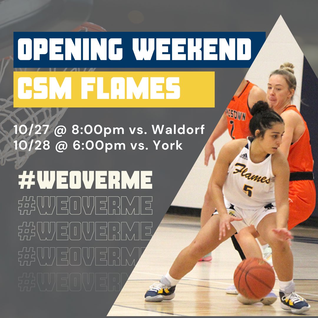 IT’S TIME!!!  Game day today!  Come catch @csmflameswbb in action at the LFC tonight! #WEOVERME #goflames
