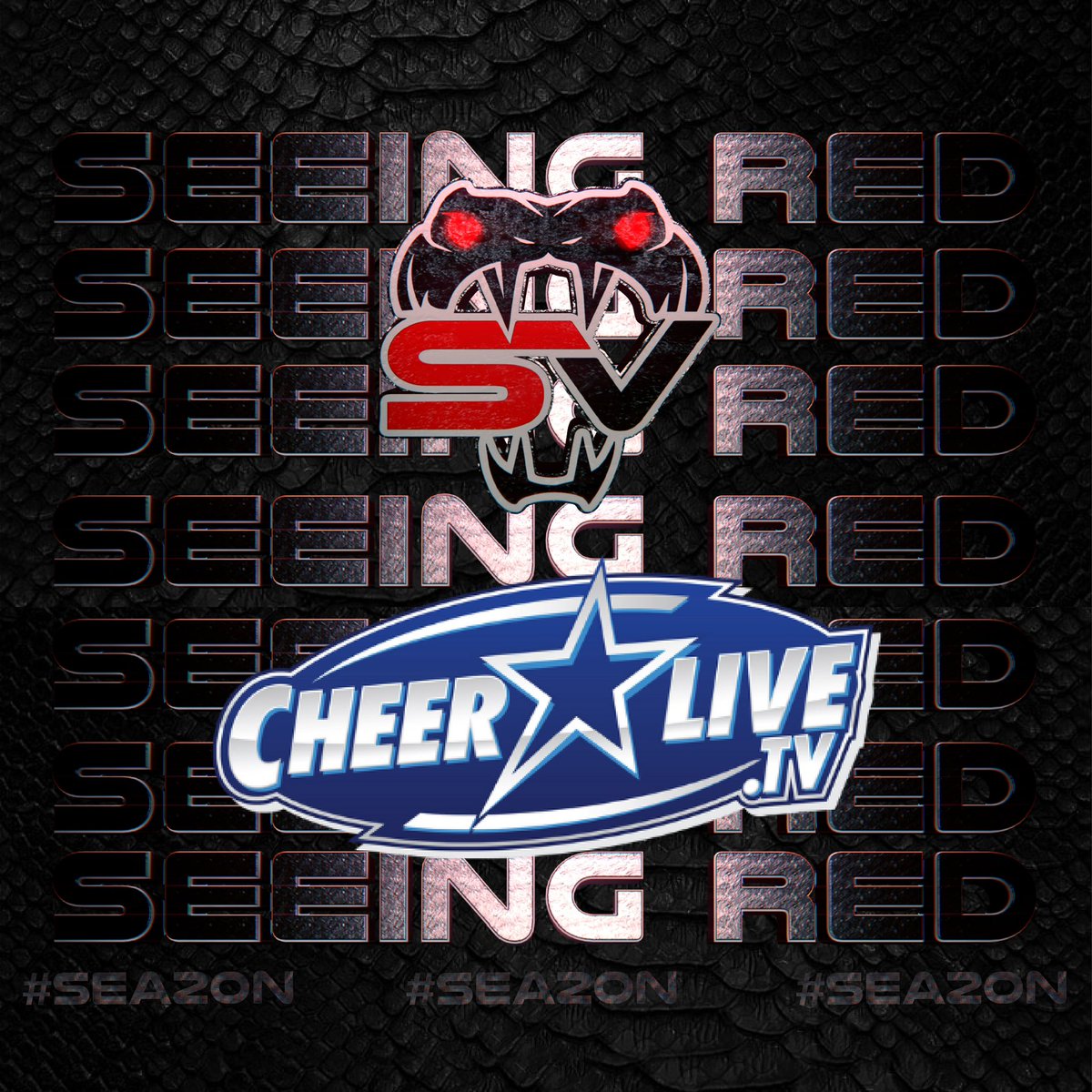 ‼️‼️ #SEEINGRED is now SOLD OUT ‼️‼️ But no worries you can Watch our Stars Vipers Showcase #SEEINGRED Live & On-Demand exclusively on CheerLive.TV! 🎥📺 🐍 📍 November 20th 🔗 Link in Bio 📌CheerLive.TV #SV #VIPERS #SVBIGGERTHANEVER #SEA20N
