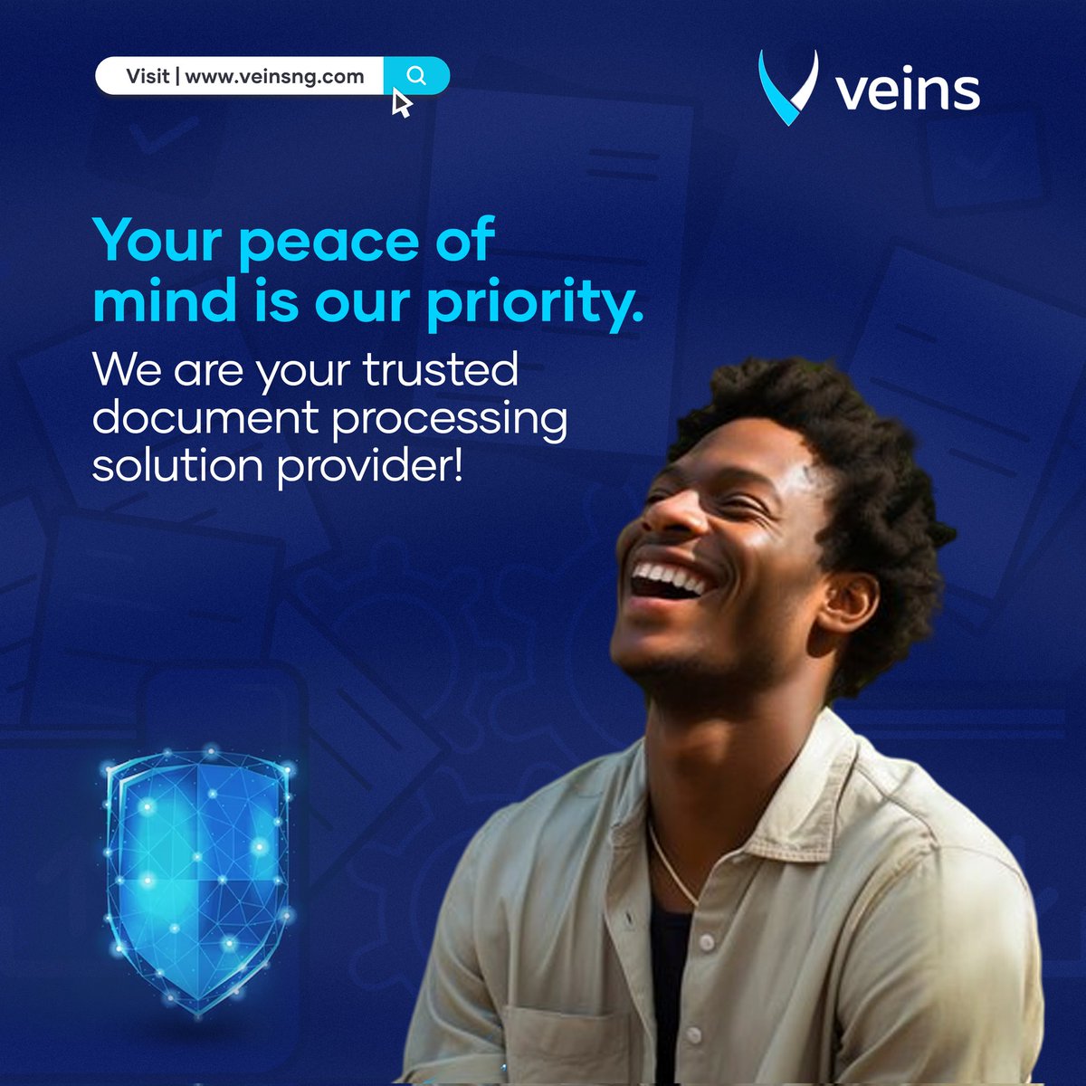 VeinsNg's tweet image. TGIF! Your Peace of mind is not negotiable.
"We're dedicated to making your life easier. Let Veins handle your document needs so you can relax. #DocumentSolution