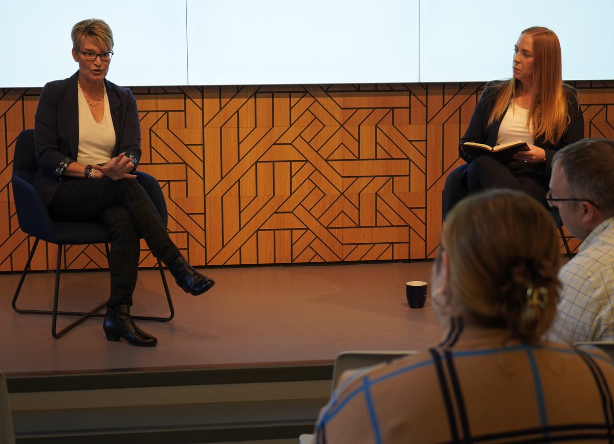 UMichiganAI's tweet image. We would like to thank Quentin McAndrew, PhD, Marni Baker Stein, and Jeff Maggioncalda from @coursera for joining us for our #InnovationInsights talk this week! View our website for all future #InnovationInsights talks! 🗣