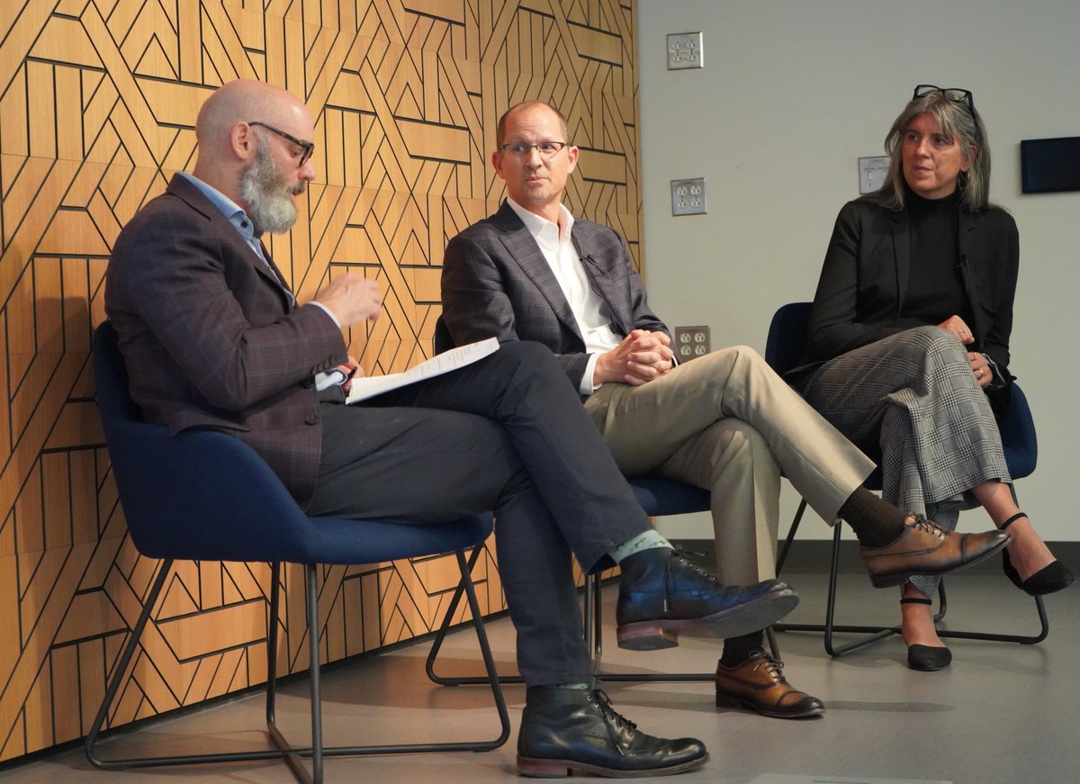 UMichiganAI's tweet image. We would like to thank Quentin McAndrew, PhD, Marni Baker Stein, and Jeff Maggioncalda from @coursera for joining us for our #InnovationInsights talk this week! View our website for all future #InnovationInsights talks! 🗣