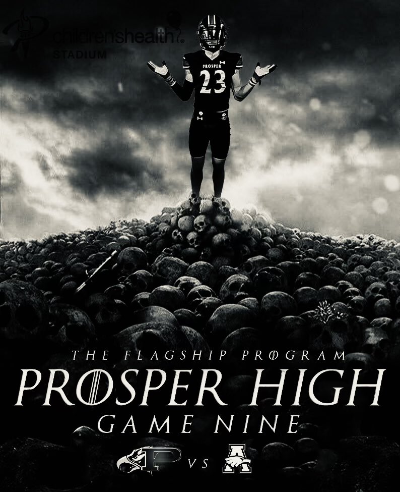 ProsperEaglesFB's tweet photo. 🚨Game Day🚨

You know where to be!!! BLACK OUT‼️

🗓Oct 27
⌚️ 5pm
📍Children’s Health Stadium

#TheShip #TheOverMe 🦅🏴‍☠️ https://t.co/TZEuhkfY2O