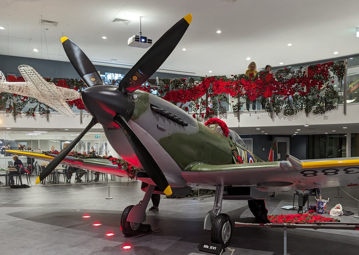 🛩️Containing over 3,000 poppies, Let's Make Jam has taken over the Spitfire Gallery for this poignant remembrance display at the <a href="/PotteriesMuseum/">The Potteries Museum & Art Gallery</a> .

Each crocheted poppy has been made with love by the members and friends of the Let's Make Jam Women's Institute group.
