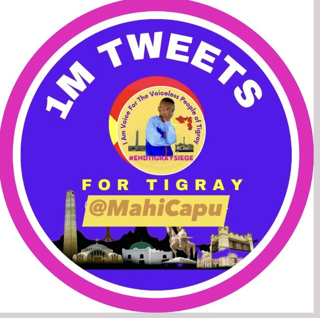 🙏Our Hero @MahiCapu Thank you 4-yourvaluable dedications inthe digitaldiplomacy by contributing #OneMillionTweetsForTigray to raise global awareness about @MahiBarhe #TigrayGenocide,WarCrimes,Crimes Against Humanity and Ethnic Cleansing committed against the people of Tigray💚😘