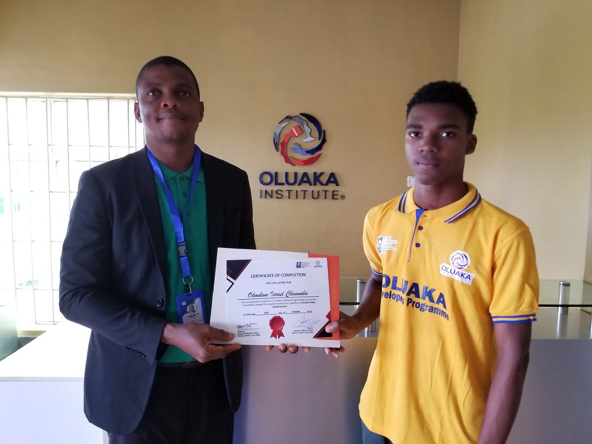 OluakaInstitute's tweet image. Celebrating our Frontend Web Development Rockstars!
They've gone from HTML beginners to full-fledged Javascript Programmers, turning their passion into a profession. We can't wait to see where their coding skills will take them next.
#WebDevGraduates
#CodingSuccess