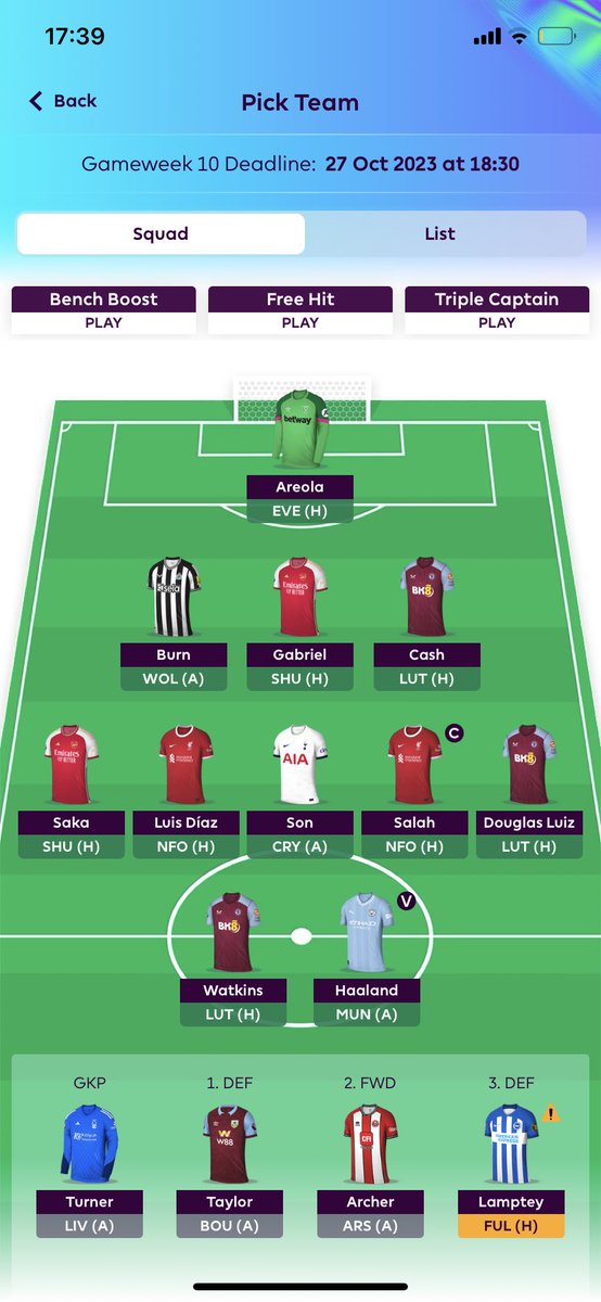 davejj95's tweet photo. First decent season ever - currently 25k

Udogie &amp; Maddison out
Saka &amp; Gabriel in https://t.co/eSo2aioG3J