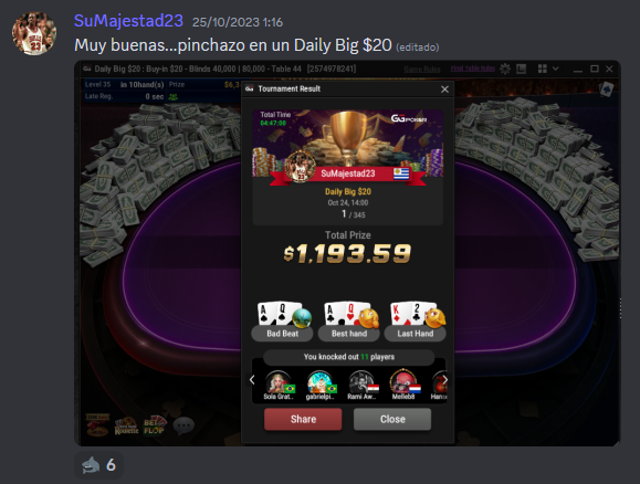 mentopoker's tweet photo. 🐒 ¡Los monetes de dos en dos! 🐒
🏆1.193€ y oro para 'Sumagestad23'
🥉Y bronce + 1047€ para 'Charls89'
📑¡Os recordamos que al acabar el mes y haremos el ranking de pinchazos en @Winamax_Espana!
#GoMento🍌 https://t.co/7ie580g1Am