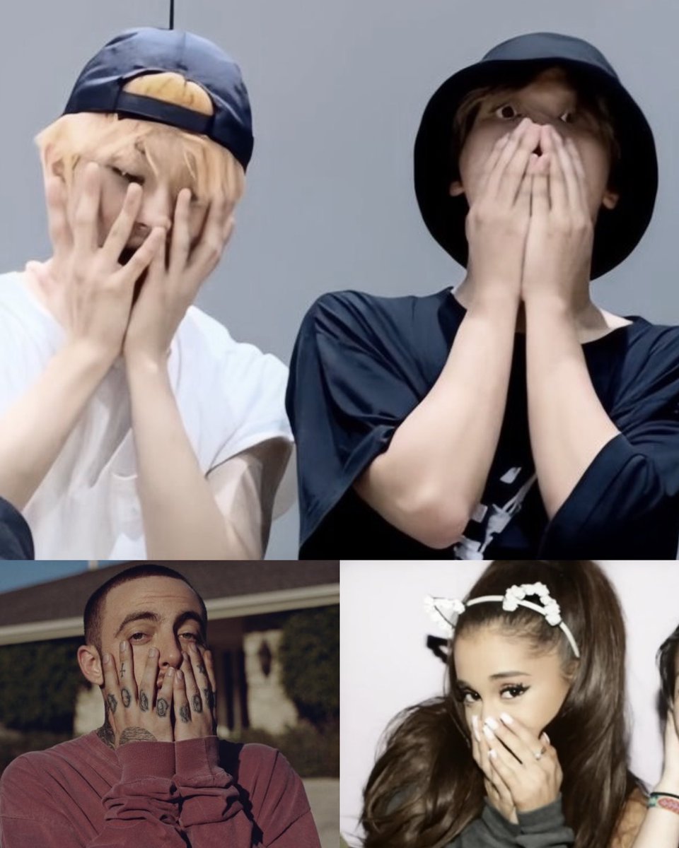 catvalentiens's tweet photo. haechan &amp; mark as ariana grande &amp; mac miller ♡ 
— thread https://t.co/q9NaezNHWB
