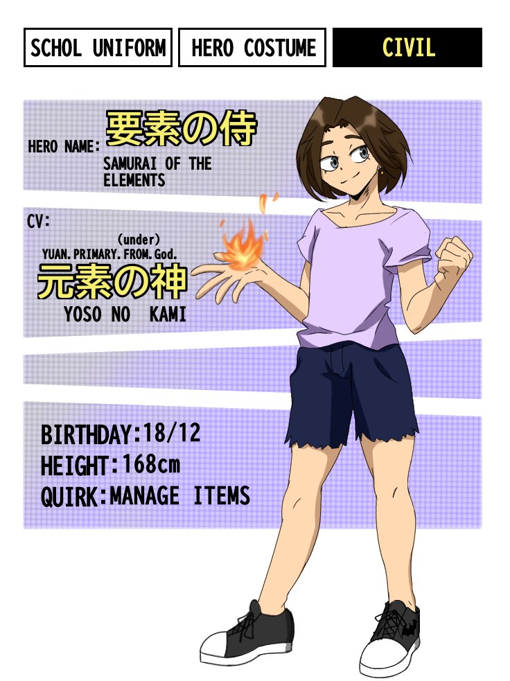 KamillaDum84662's tweet photo. My OC At Hero Academia
#BokuNoHeroAcademia #hero #MyHeroAcademia #OC #Personage #anime https://t.co/iznd3kXtvV