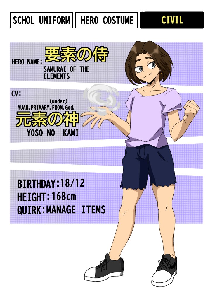 KamillaDum84662's tweet photo. My OC At Hero Academia
#BokuNoHeroAcademia #hero #MyHeroAcademia #OC #Personage #anime https://t.co/iznd3kXtvV