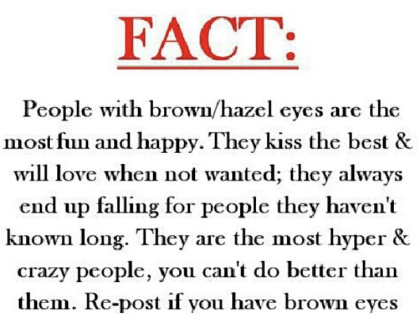 Well look at that…I have brown eyes👀