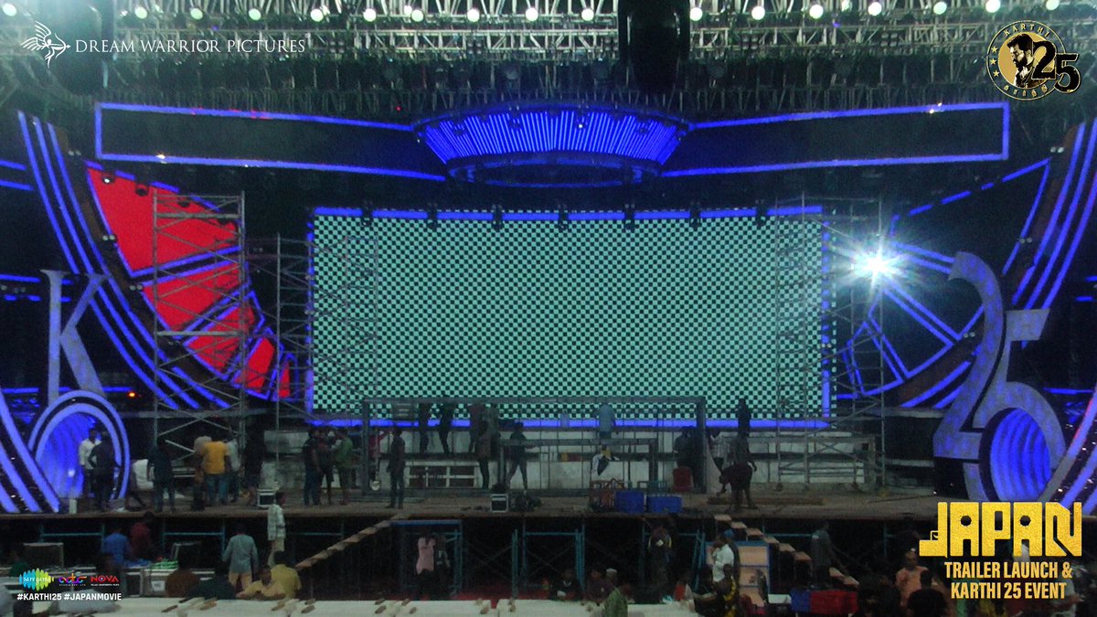 TamilCinemaUpt's tweet image. #K25 Stages are Ready!! 🔥

Grand Trailer Launch Tomorrow.

@Karthi_Offl @prabhu_sr @DreamWarriorpic