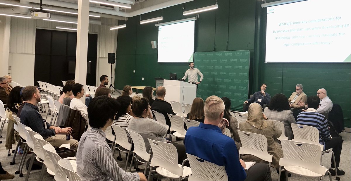 TyagiVibha's tweet photo. Engaging and insightful discussion on ORSIE’s Tech Talk: Unlocking the Power of Intellectual Property. Great panel sharing their experiences and wisdom. #techtalkdc #intellectualproperty #durhamcollege #ipon
@durhamcollege @DC_ORSIE https://t.co/fsy6MHwZr1