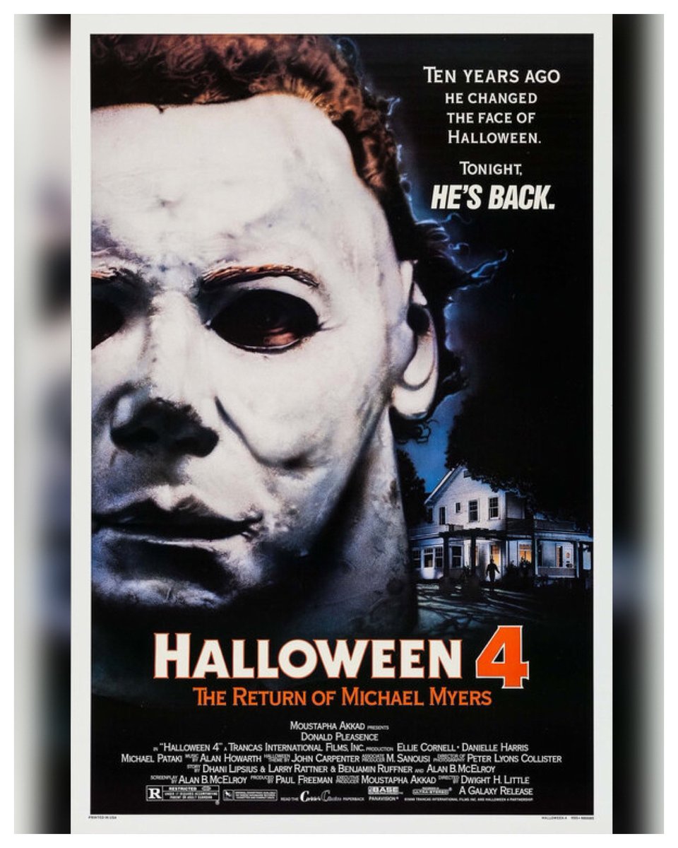 JamesFearX's tweet image. #31DayHorrorChallenge
Day 27 Michael Myers
#100DaysOfHorror
#Horror365Challenge
#100HorrorMoviesin92Days
#NightmareonFilmStreet

#NowWatching rewatch
Halloween 4 (1988
Dir. Dwight H. Little 

@halloweengal
#HorrorMovies
#Horror #HorrorFamily
#HorrorCommunity
#HorrorFam #MutantFam
