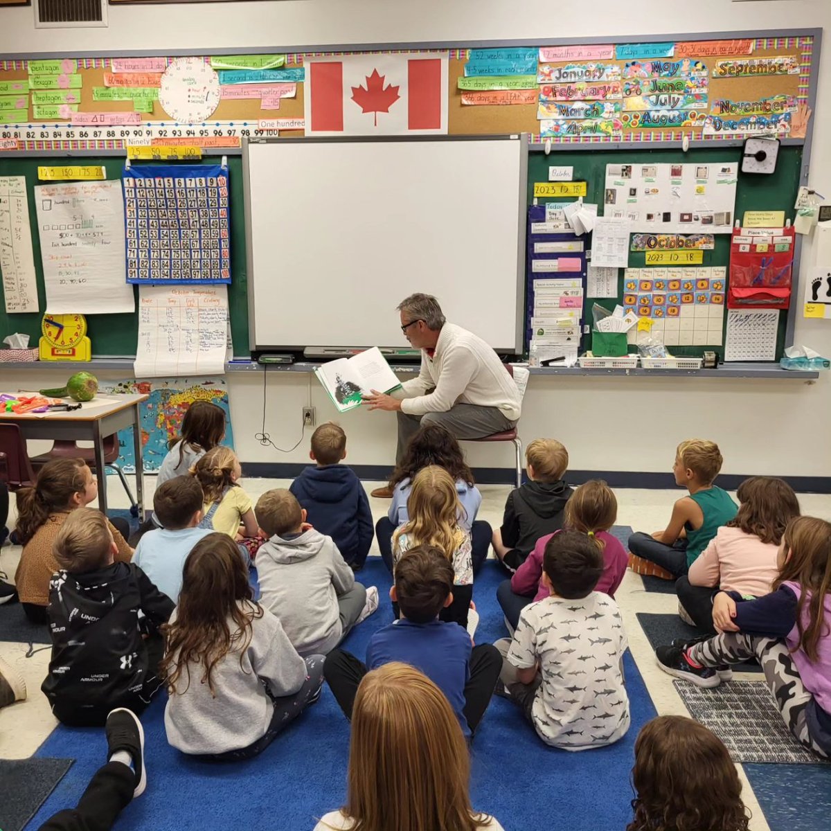 GregCKL's tweet photo. This month we started the CKXS "Need to Read" program in schools in CK.
Our broadcast team will be sharing the importance of reading. We finish the visit by reading a book with the class.
The kids are great.... and thanks to the teachers. It's one of my favorite parts of the week https://t.co/u8iQOjCWRa