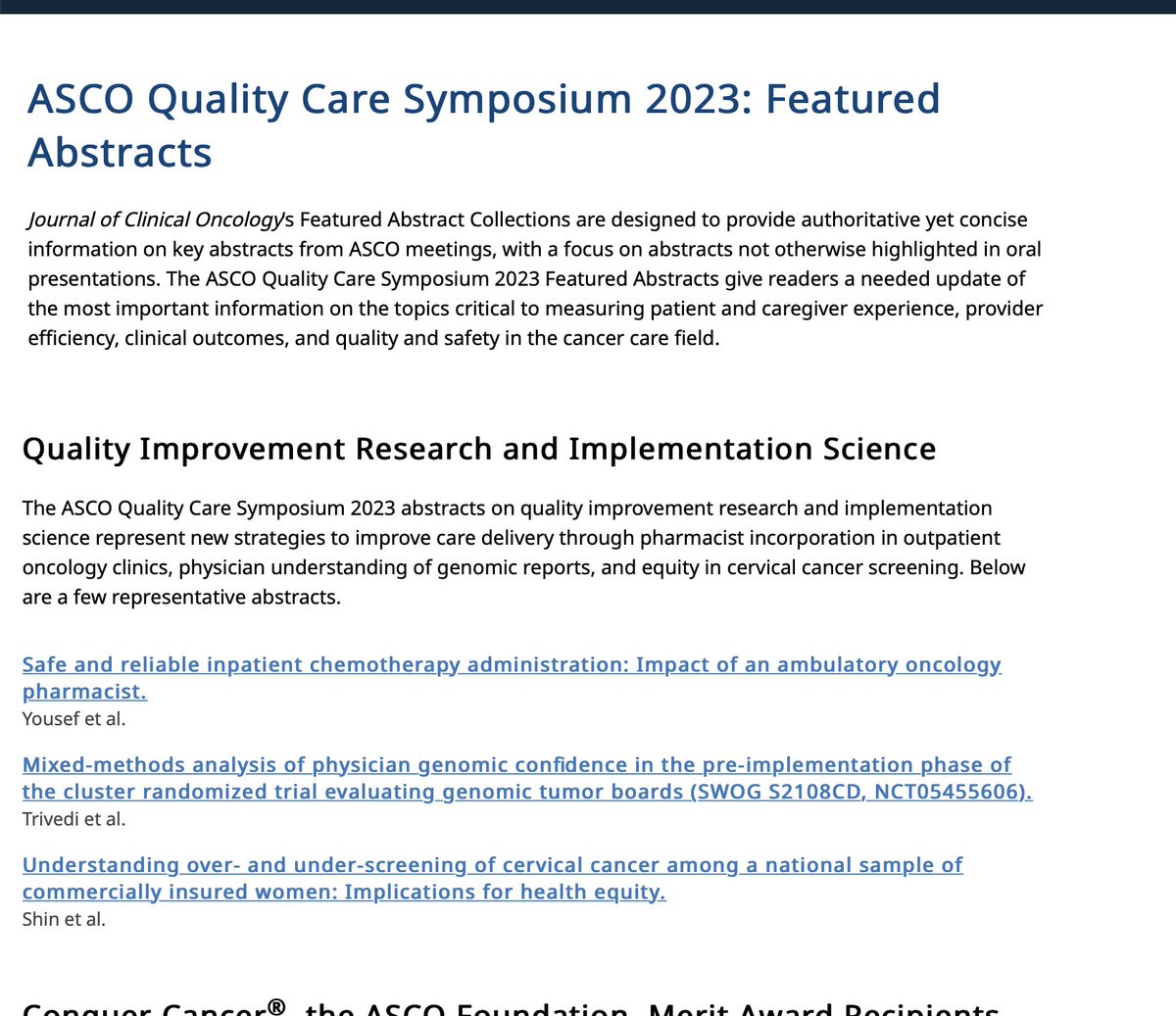 SWOG Cancer Research Network tweet media