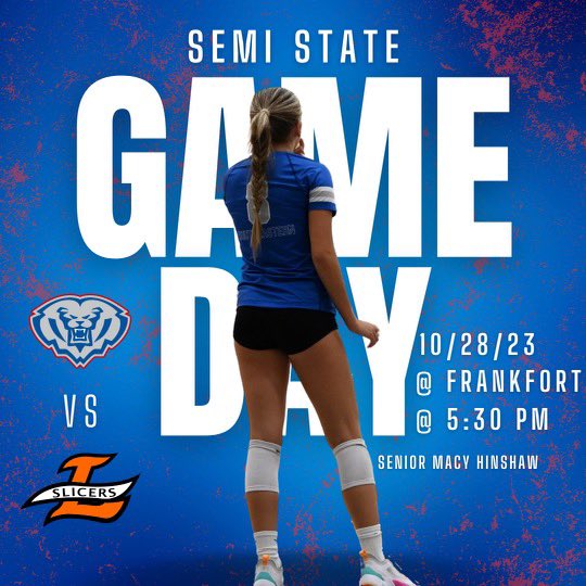 Game tomorrow!
Girls volleyball makes the trip to Frankfort to compete for a semi state title