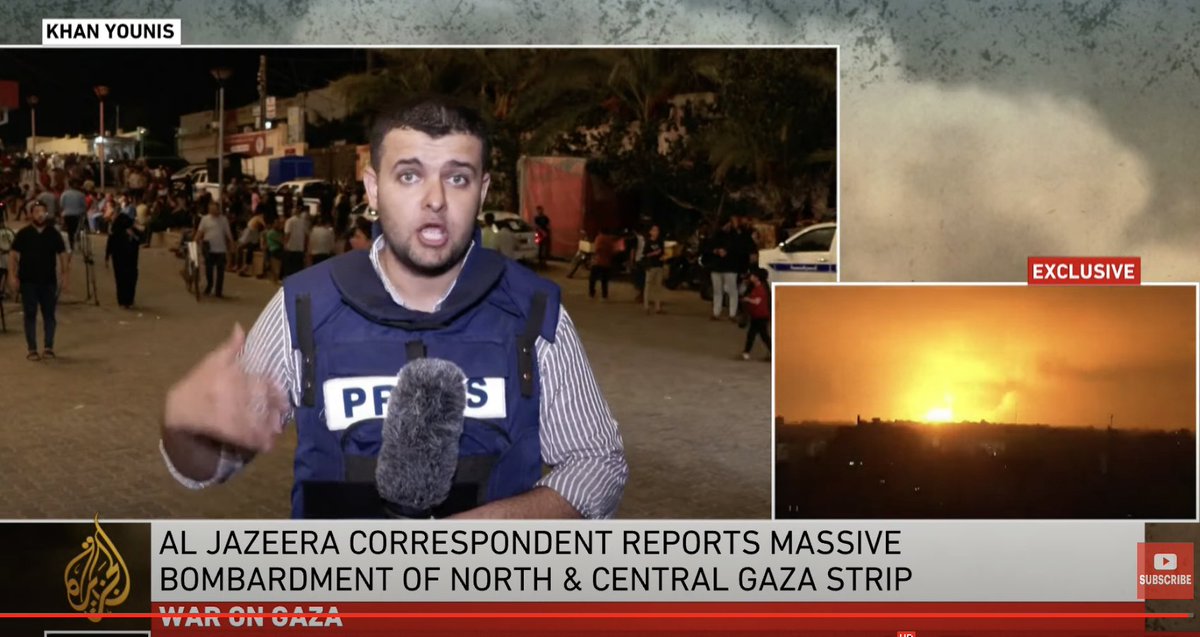 Our correspondent in his last report as Israel imposed total blackout. 'Please guys if you can hear us send the message to the world we are isolated now in Gaza. Again guys if you can hear us ... we are isolated we don't have phone signals or tech connections..'