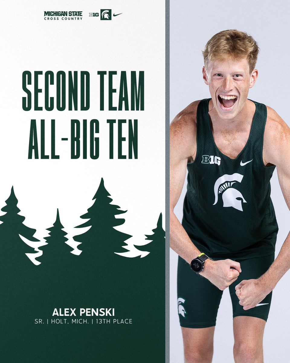 3⃣ All-Conference finishers lead the Spartans to their best Big Ten finish since 2017! 💪

#GoGreen