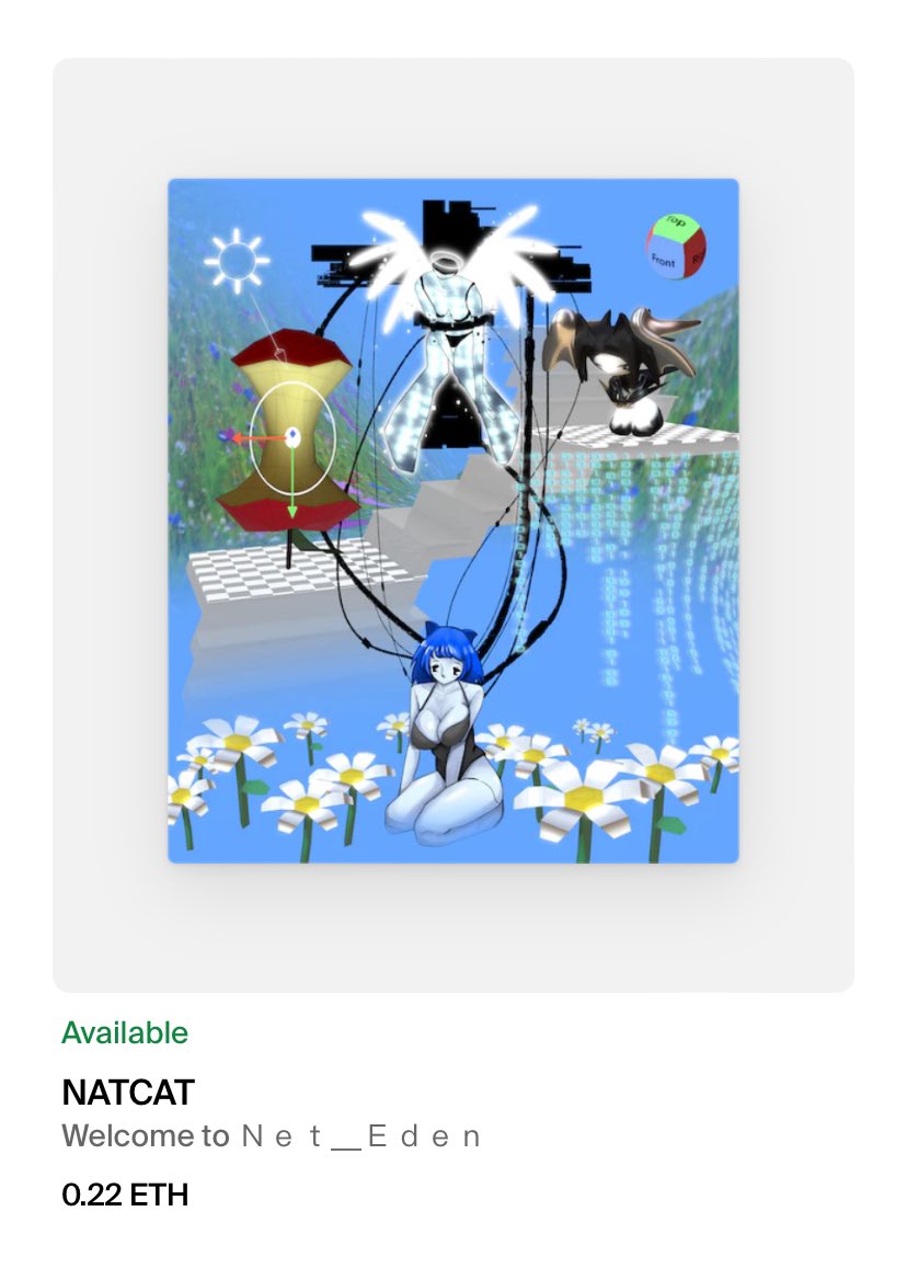 Available in weeb3 🌐 by Robek world
↳ Ξ0.22 foundation.app/@natcat