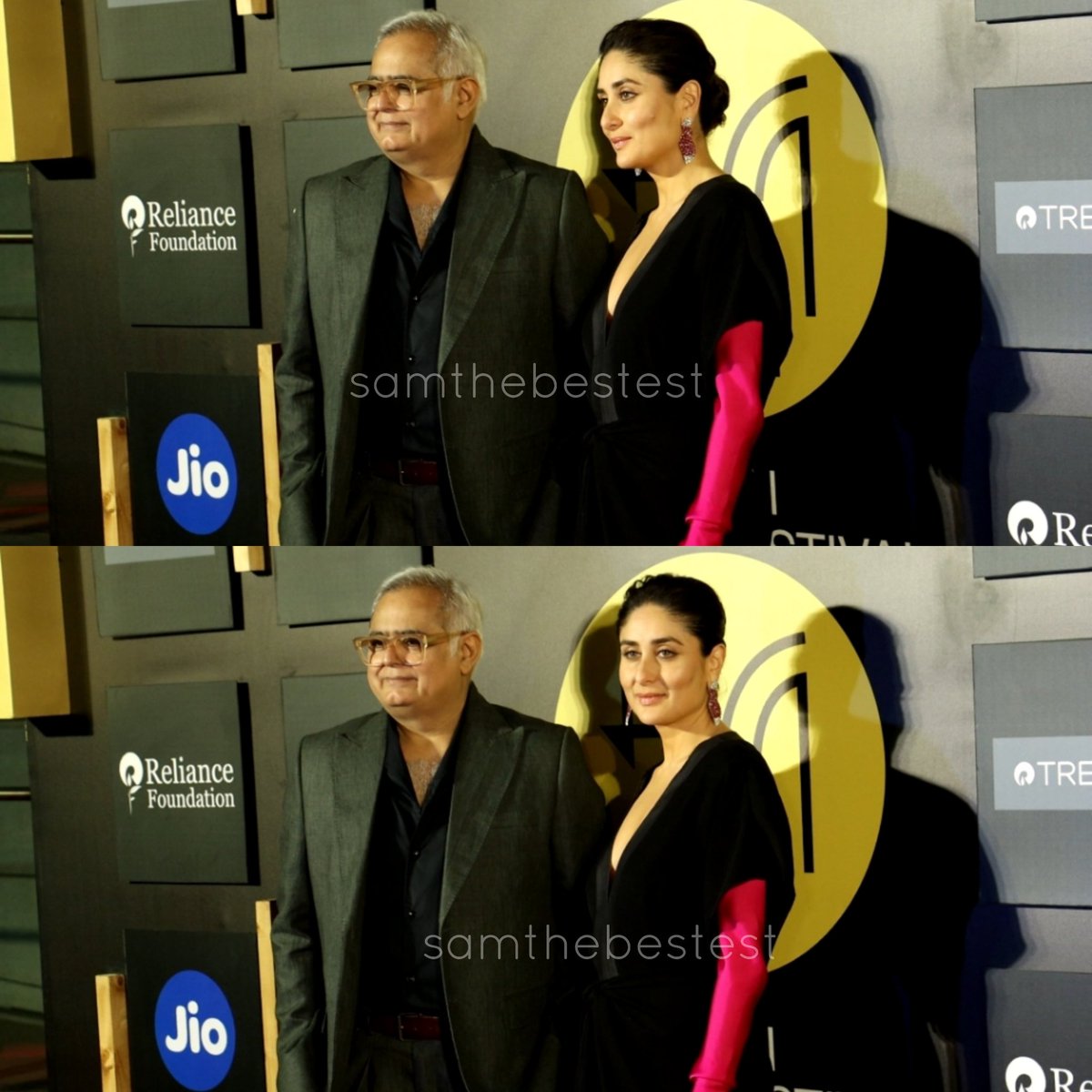 #KareenaKapoor and #HansalMehta at #TheBuckinghamMurders premiere at #JioMAMI