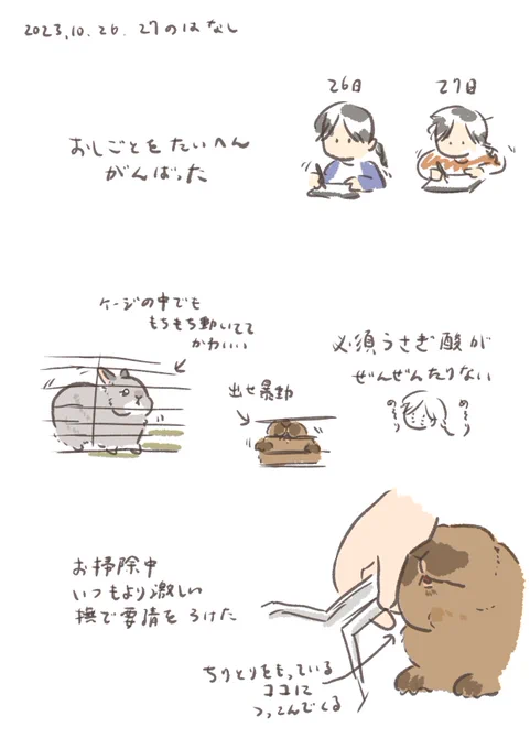 ケージの中にいてもかわいい…

#うさぎのいる生活 